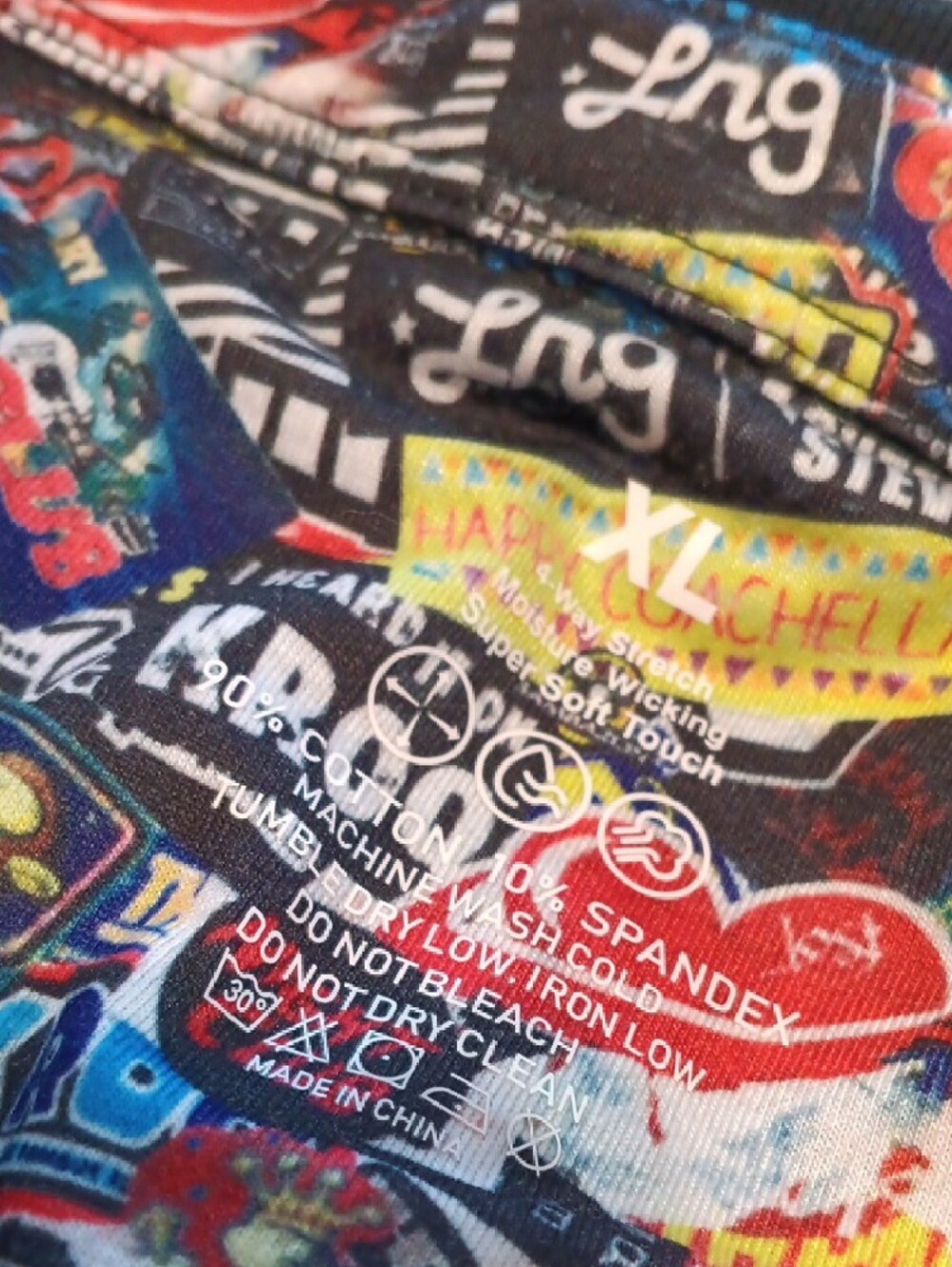 Lrg Multicolor Sticker-Print Logo Tee - Picture 5 of 7